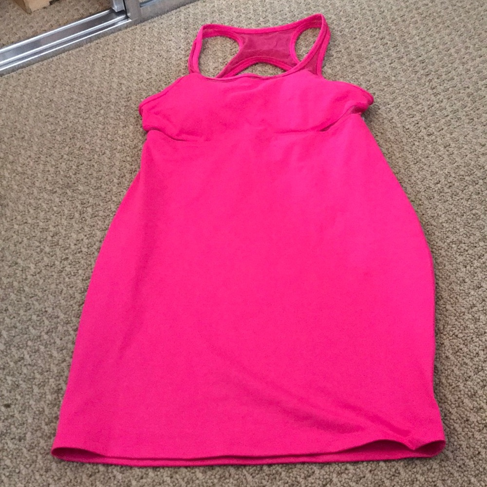 Bright pink dress